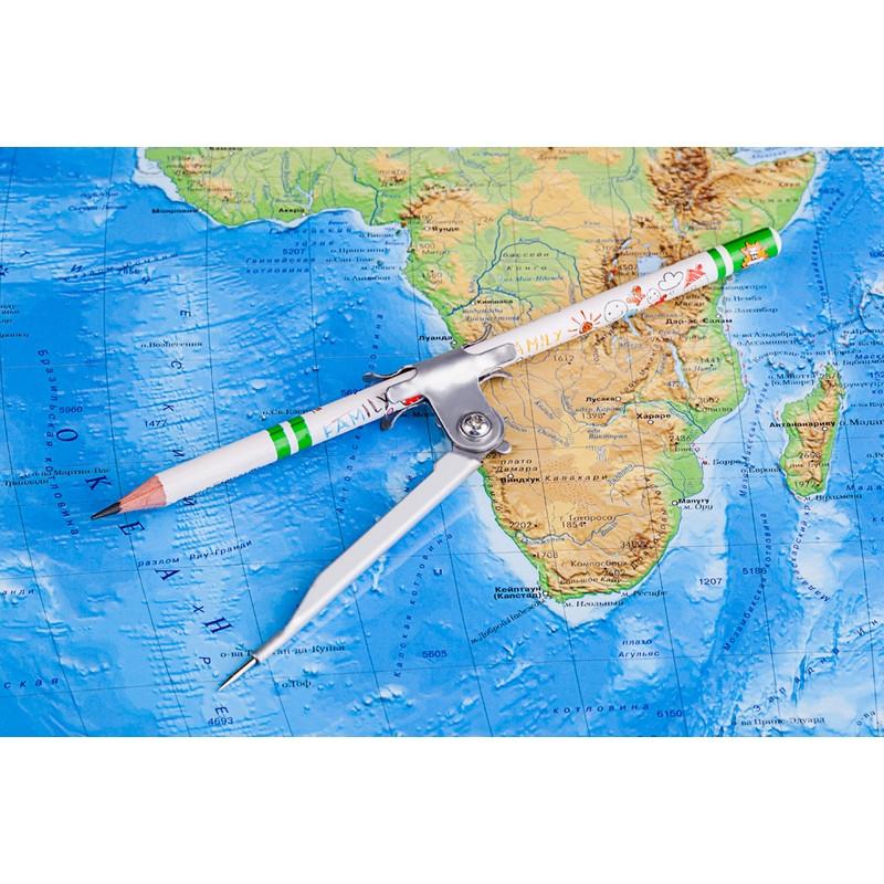 Циркуль №1 School козья ножка, длина 105 мм, металлический, блистер