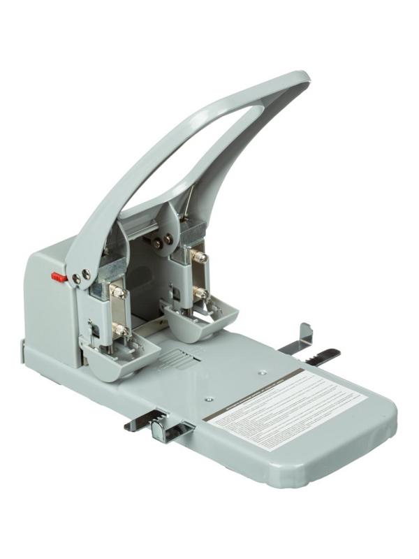 Дырокол Attache Economy до 100 листов, с линейкой, металл, серый