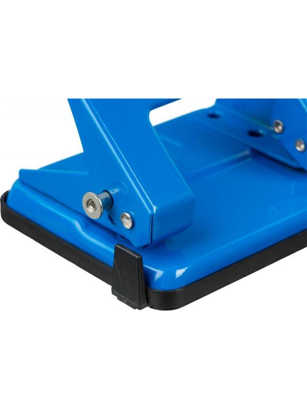 Дырокол Attache Economy до 20 листов, с линейкой, металл, синий