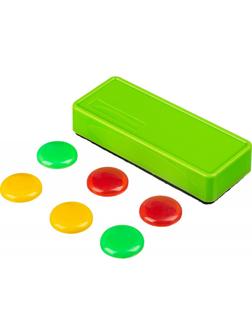 Набор принадл. для магн.-маркерных досок Attache (губка и магниты)