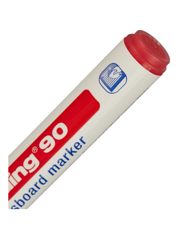 Маркер для стеклянных досок EDDING E-90/002 красный 2-3 мм круг.наконечник