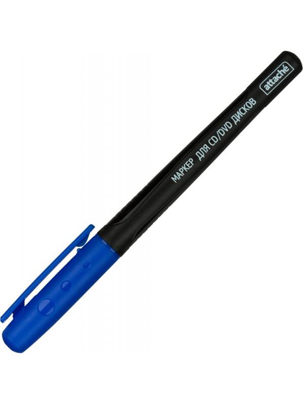 Маркер для CD ATTACHE синий 0,5 мм