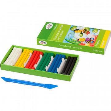 Пластилин Гамма Пчелка мягкий 6цв, со стеком, к/к, 90г, 280029Н