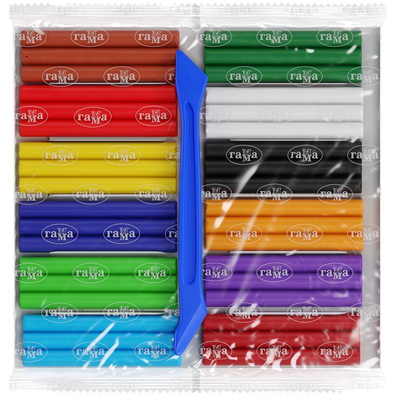 Пластилин Гамма Пчелка мягкий 12цв, со стеком, к/к, 180г, 280032Н