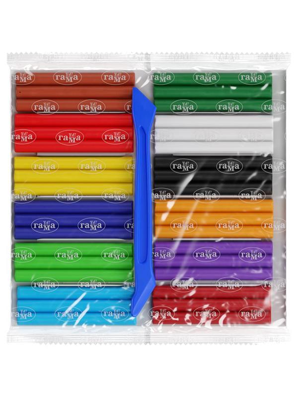 Пластилин Гамма Пчелка мягкий 12цв, со стеком, к/к, 180г, 280032Н