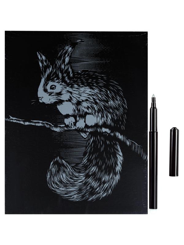 Гравюра Классика большая с эффектом золота Lori Лесная белочка, Гр-553