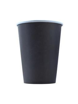 Стакан одноразовый бум 1-сл. d-90мм 400мл черный КОМУС 50шт/уп