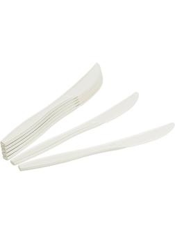 Нож одноразовый 190мм, белый, кукурузный крахмал, 50шт/уп