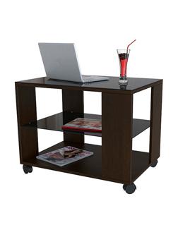 Стол журнальный ME_BeautyStyle 5 венге/стекло черное