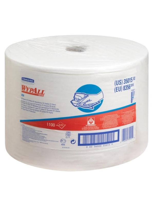 Материал протирочный нетканый WYPALLxX50LROLLWH1P1X1100 31х24,9см бел.8356