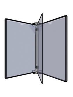 Демосистема настенная Tarifold PRO, А4,10 панелей,черн.,с магн.полос.920303