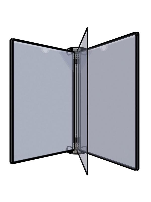 Демосистема настенная Tarifold PRO, А4,10 панелей,черн.,с магн.полос.920303