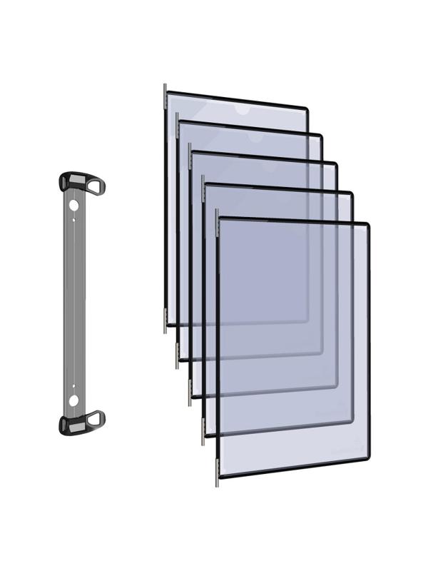 Демосистема настенная Tarifold PRO, А4,10 панелей,черн.,с магн.полос.920303