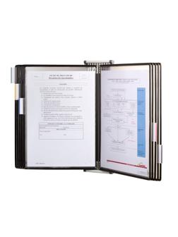 Демосистема настенная Tarifold Antibacterial А4,10панелей, черн.414507