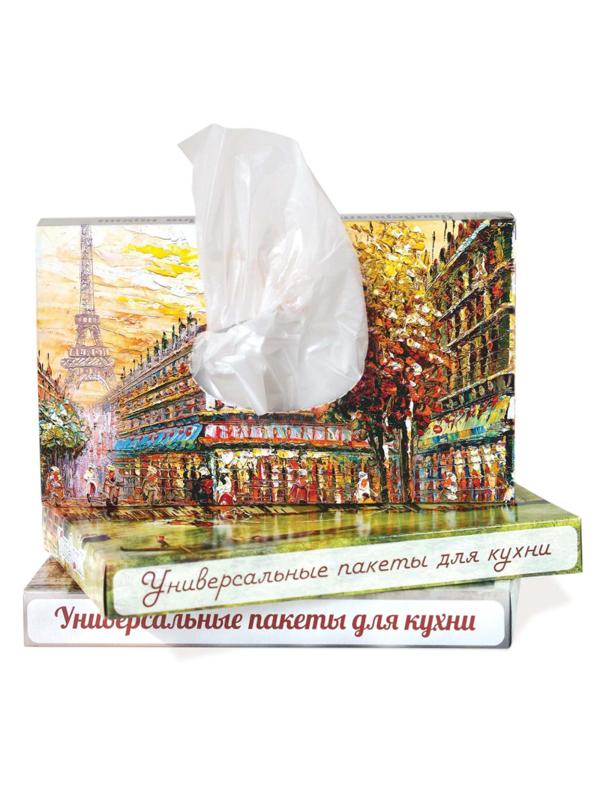 Пакет  фасовочный для продуктов в боксе 24Х37см 16 мкм, 100шт/уп