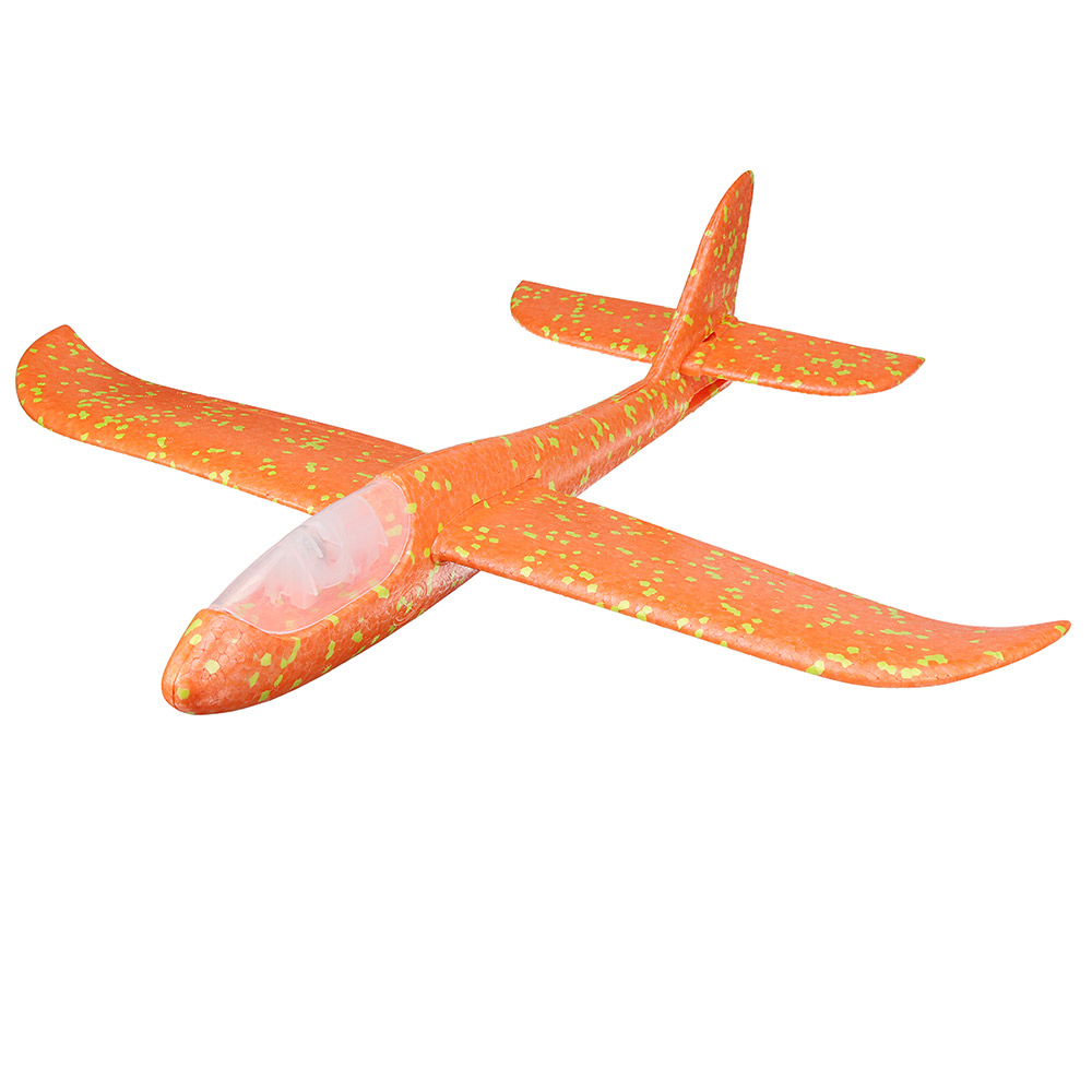 Метательный Самолет-Планер Светящийся 48см. Оранжевый