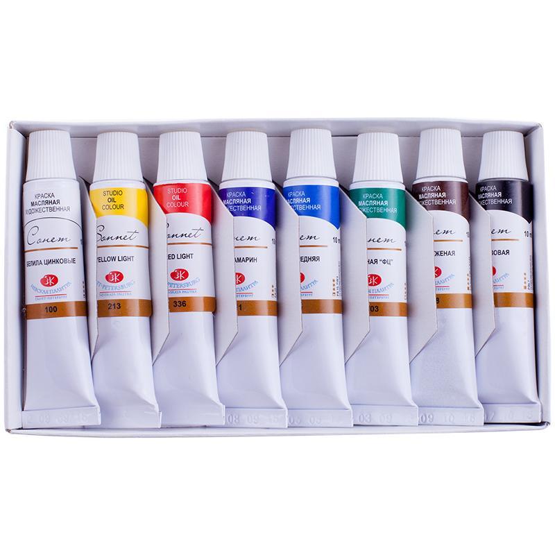 Краски масляные Сонет 8 шт.х10мл.  2641098