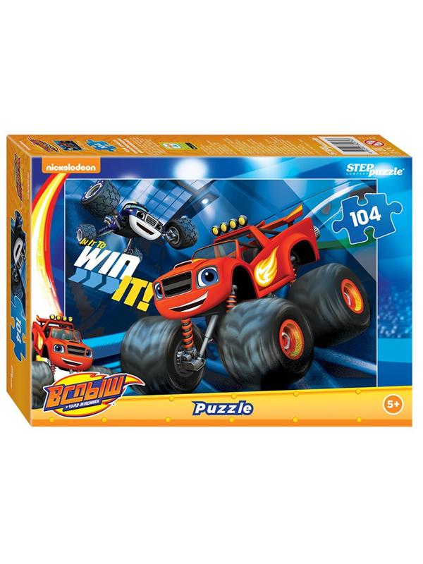 Пазл 104 элемента Вспыш и чудо-машинки арт.82174