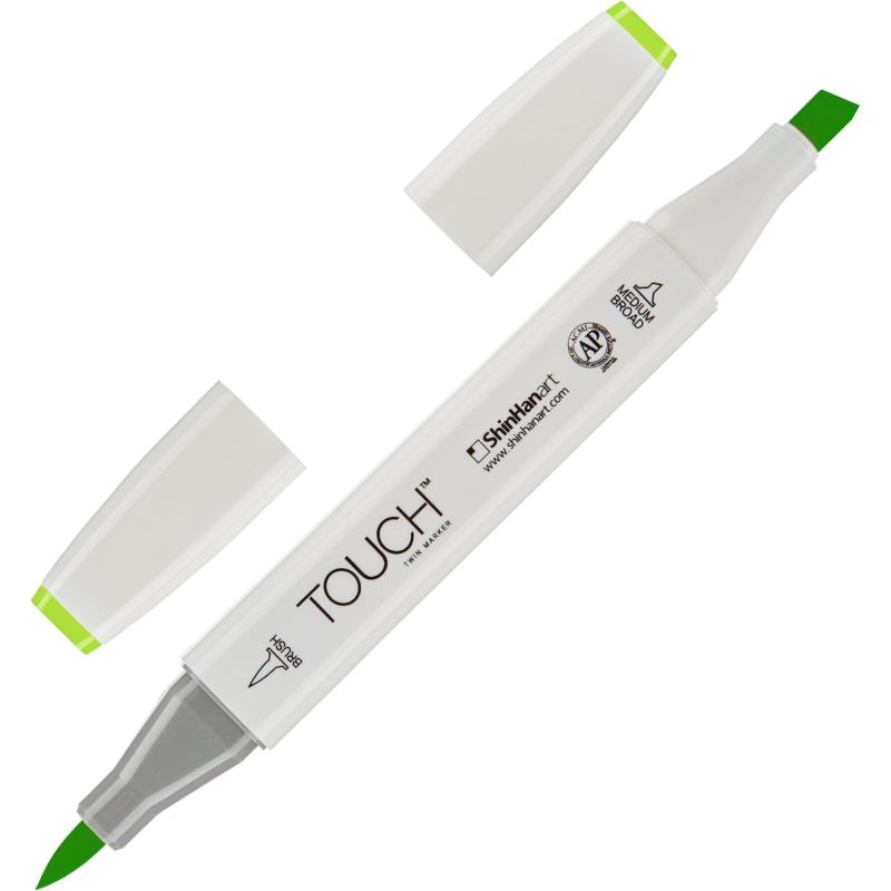 Маркер для скетчей TOUCH BRUSH двухсторонний цв.236 зел весенний, 1210236