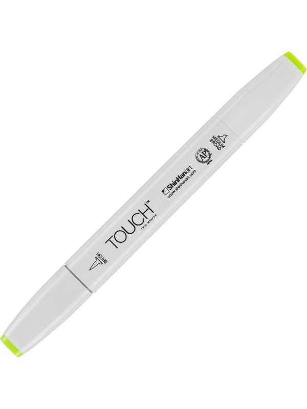 Маркер для скетчей TOUCH BRUSH двухсторонний цв.236 зел весенний, 1210236