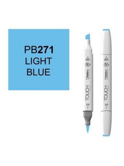 Маркер для скетчей TOUCH BRUSH двухсторонний цв.271 синий светлый, 1210271