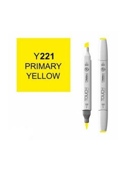 Маркер для скетчей TOUCH BRUSH двухсторонний цв.221 желт основной, 1210221