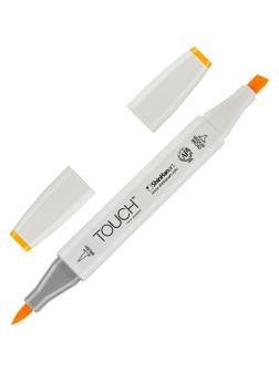 Маркер для скетчей TOUCH BRUSH двухсторонний цв.222 желтый золотой, 1210222