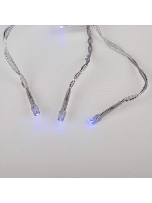 Гирлянда светодиодная Занавес 1,5x1 м, 96 LED, мерцание, Синий,  235-023
