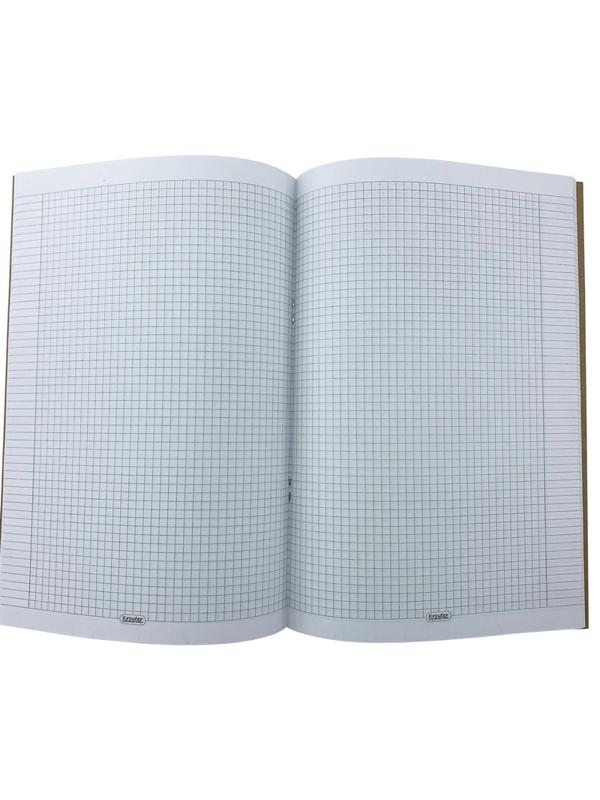 Тетрадь общая Kroyter А4,48л,клетка,скреп,обл.крафт,блок 65г.Школа 00097