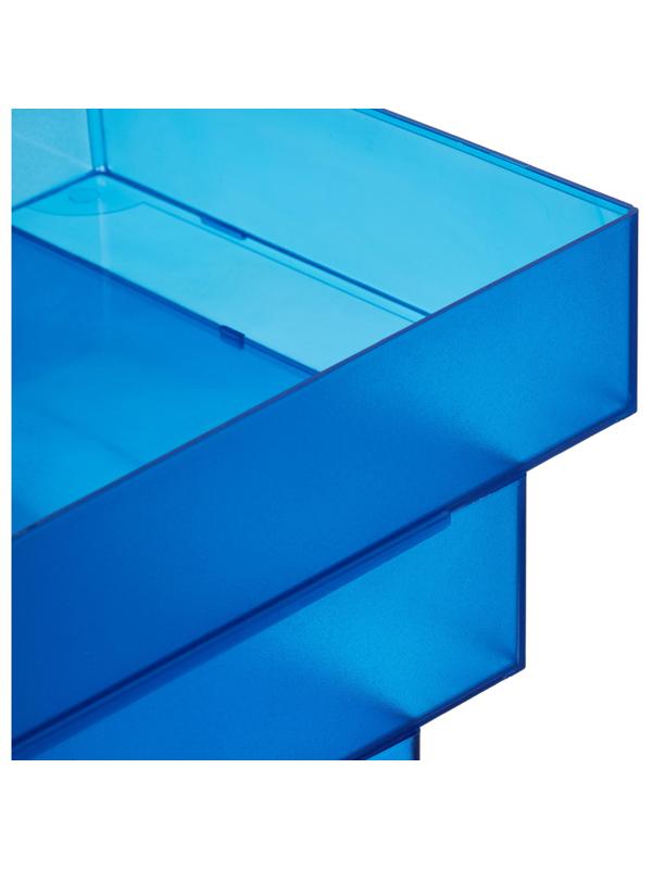 Лоток горизонтальный ATTACHE, тонированный синий 4шт/уп