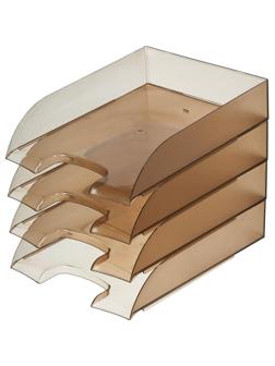 Лоток горизонтальный ATTAСHE, тонированный 4шт/упаковке