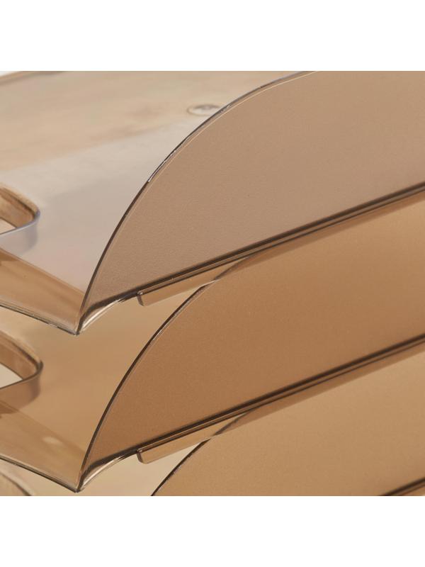 Лоток горизонтальный ATTAСHE, тонированный 4шт/упаковке