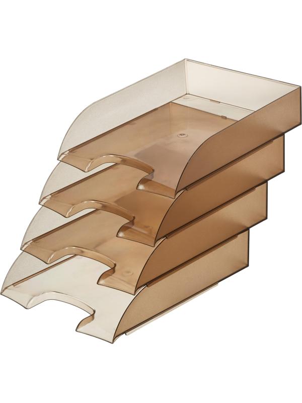 Лоток горизонтальный ATTAСHE, тонированный 4шт/упаковке