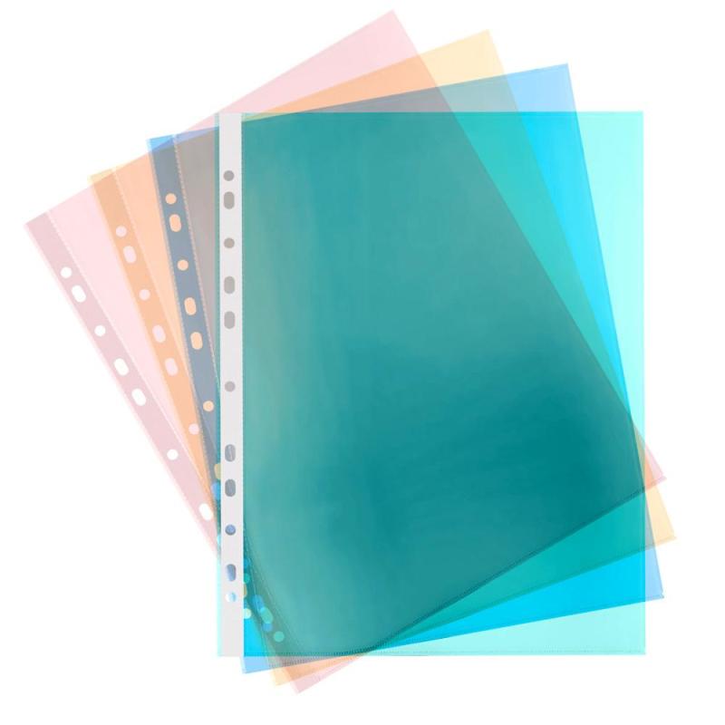 Файл-вкладыш А4 35 мкм.  Attache, ассорти, 100 шт