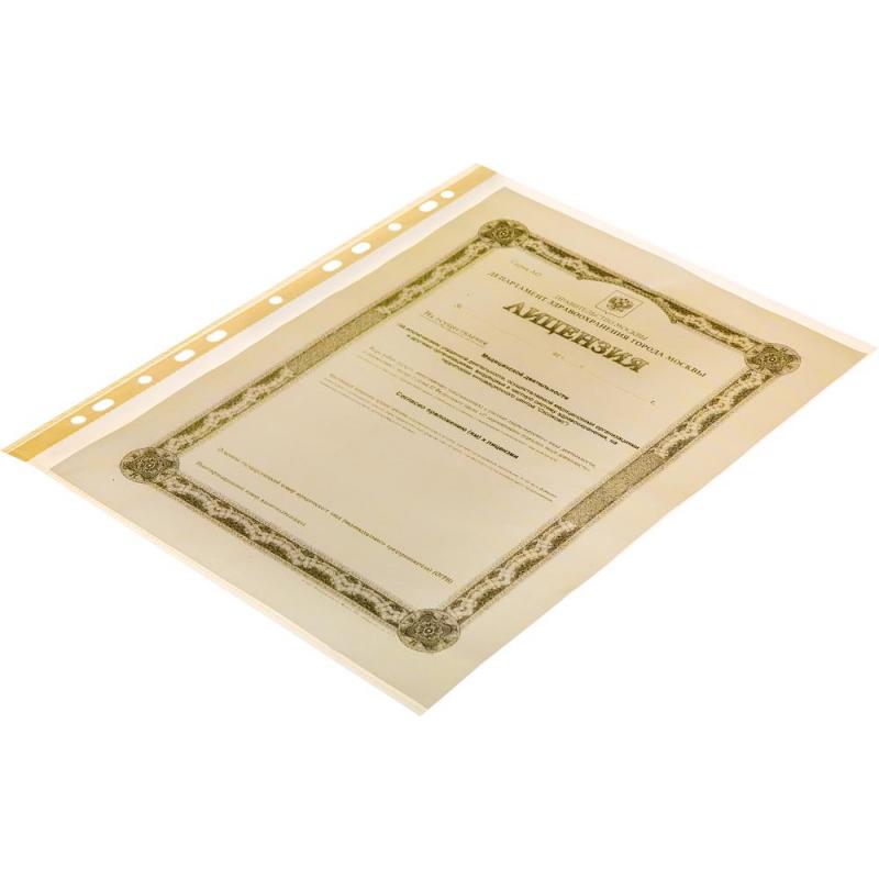 Файл-вкладыш А4 35 мкм.  Attache, ассорти, 100 шт