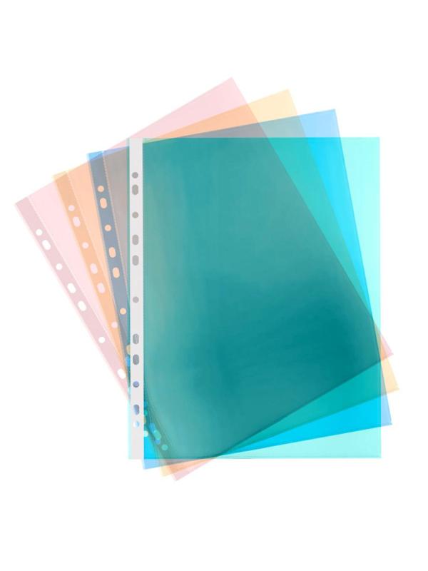 Файл-вкладыш А4 35 мкм.  Attache, ассорти, 100 шт