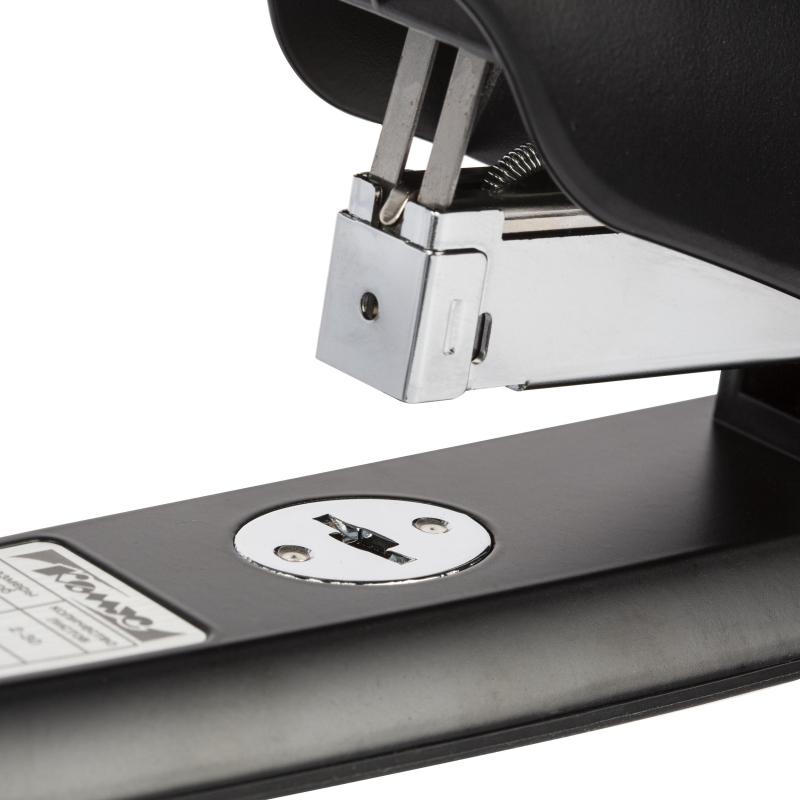 Степлер КОМУС 1159 (N23) до 100 лист. закрытое плоское сшивание черный