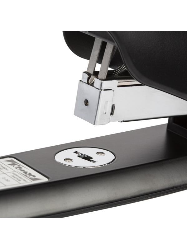 Степлер КОМУС 1159 (N23) до 100 лист. закрытое плоское сшивание черный