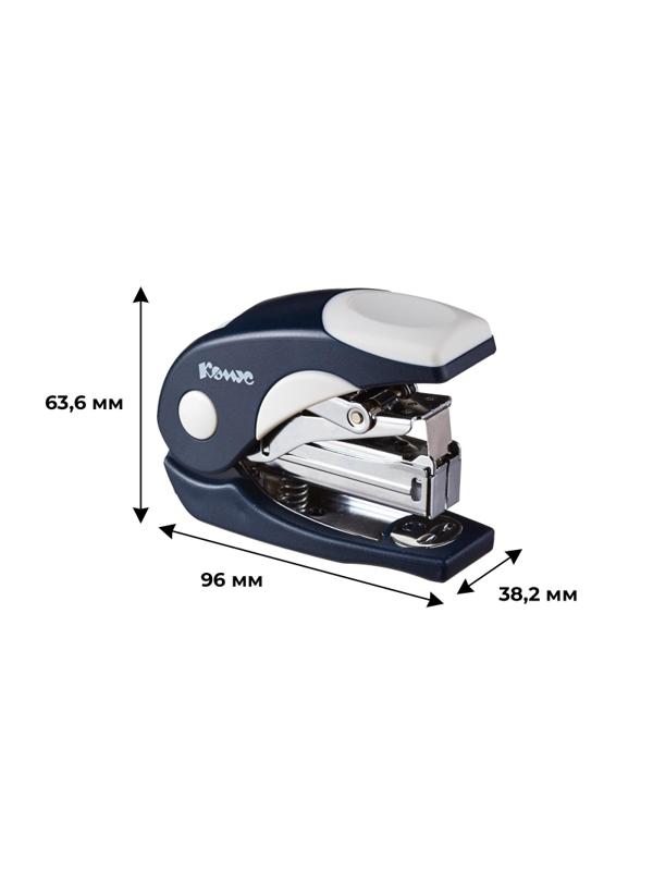 Степлер -мини КОМУС 6116 Light-Force N24/6 до 20л,энергосберег,антист,синий