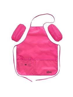 Фартук для труда №1 School Kitty 2 кармана, нарукавники