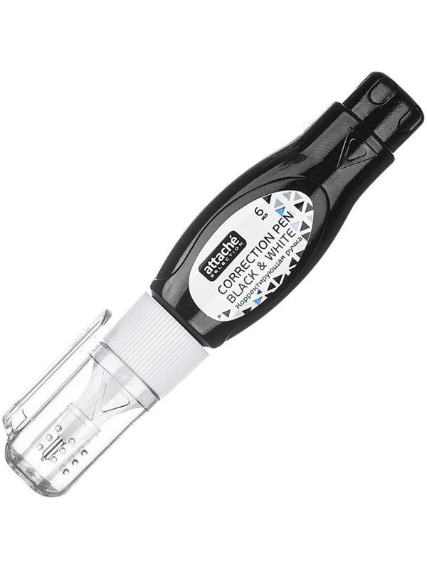 Корректирующий карандаш 6мл Attache Selection Black & White мет нак