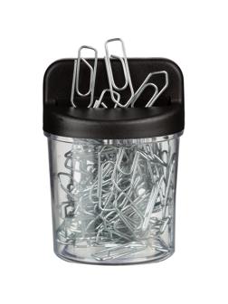 Скрепочница магнитная Стамм, цвет черный ПС02