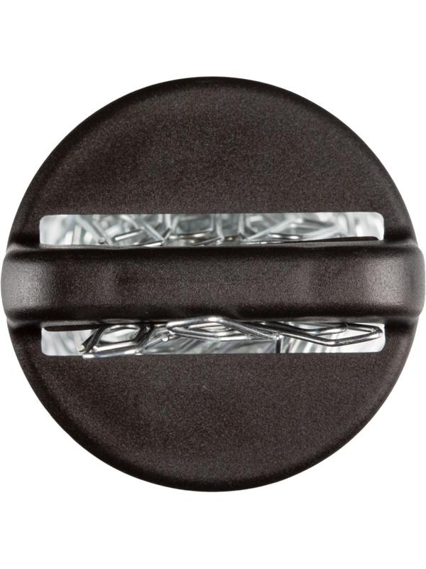 Скрепочница магнитная Стамм, цвет черный ПС02