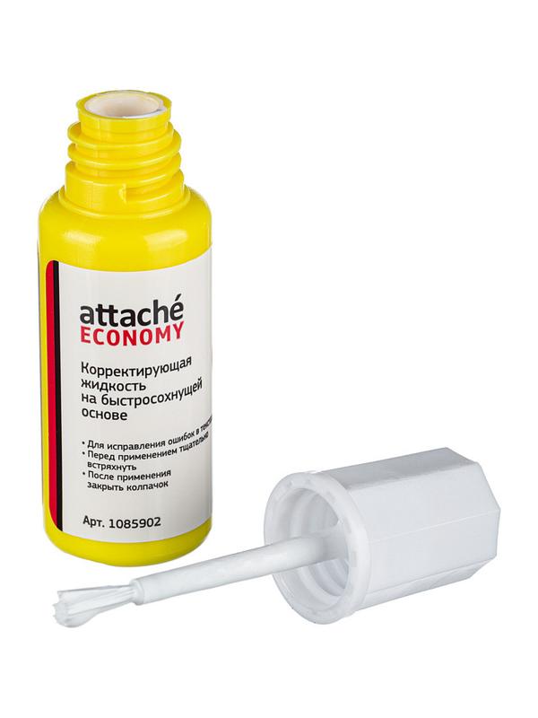 Корректирующая жидкость 12г Attache Economy быстросохнущая основа кисточка