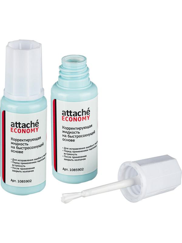 Корректирующая жидкость 12г Attache Economy быстросохнущая основа кисточка