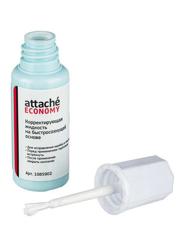 Корректирующая жидкость 12г Attache Economy быстросохнущая основа кисточка