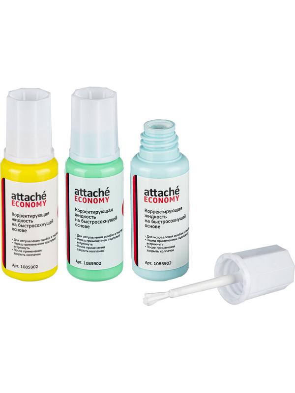 Корректирующая жидкость 12г Attache Economy быстросохнущая основа кисточка