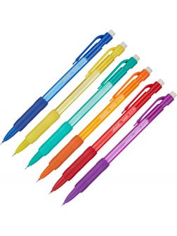 Карандаш механический Attache Splash, 0,5мм, корп.тонир.ассорти, с манжет