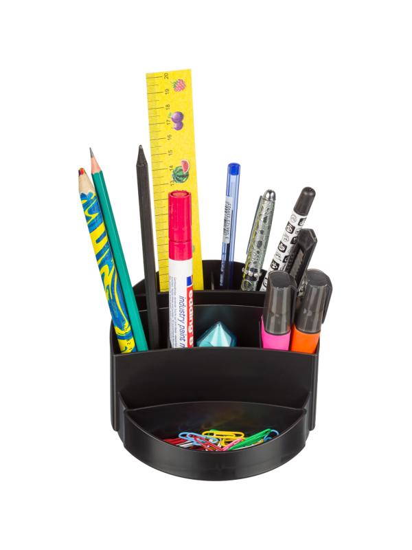 Подставка-органайзер д/канцеляр. мелочей Attache 8 отделений office черный