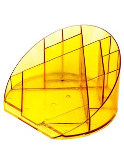 Подставка Attache Яркий офис 12 отделений прозрачная оранжевая